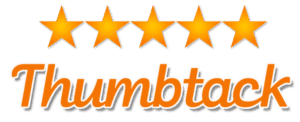 Thumbtack Logo 5 stars house cleaning
